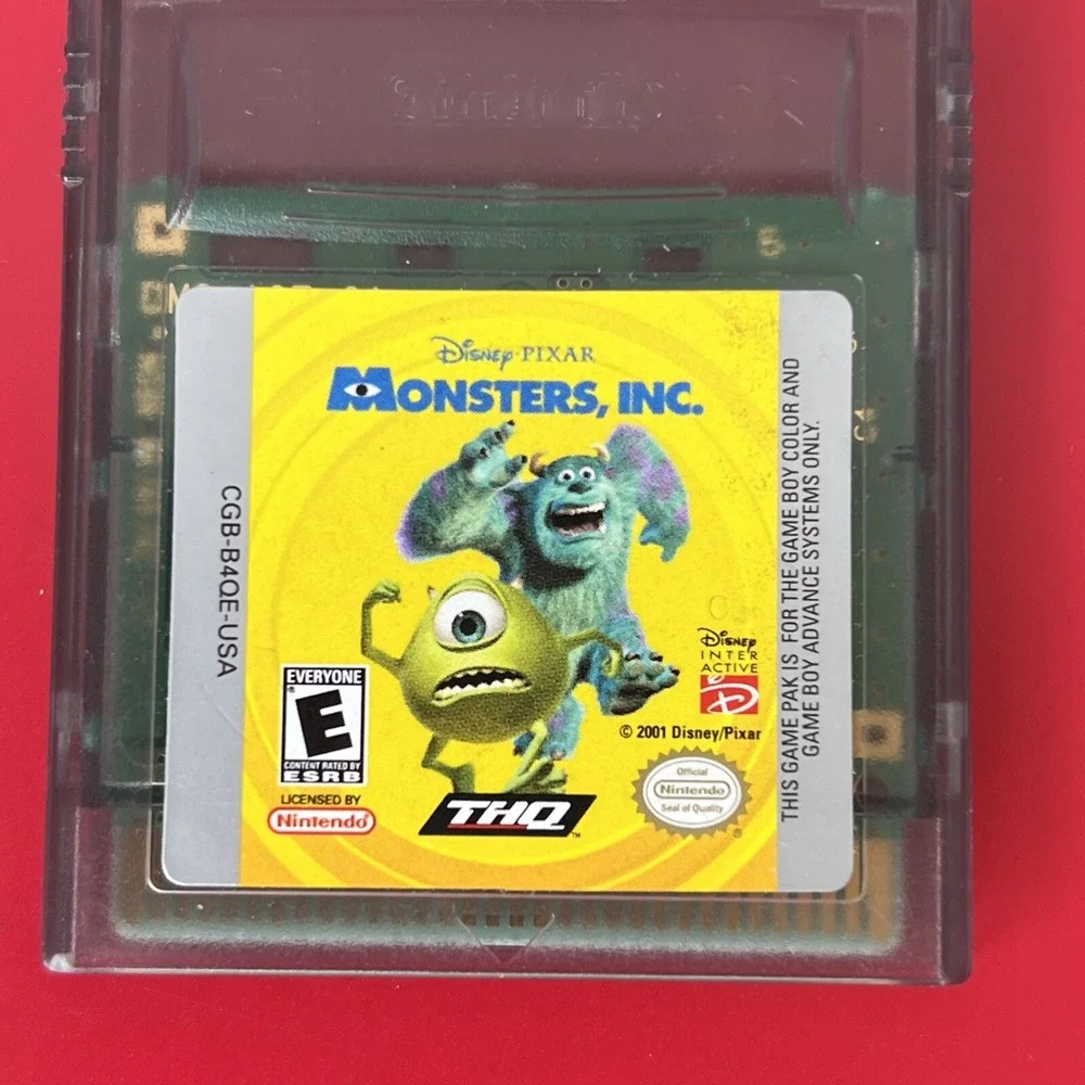 Disney Pixar Monsters‎ Inc Nintendo Game Boy Color